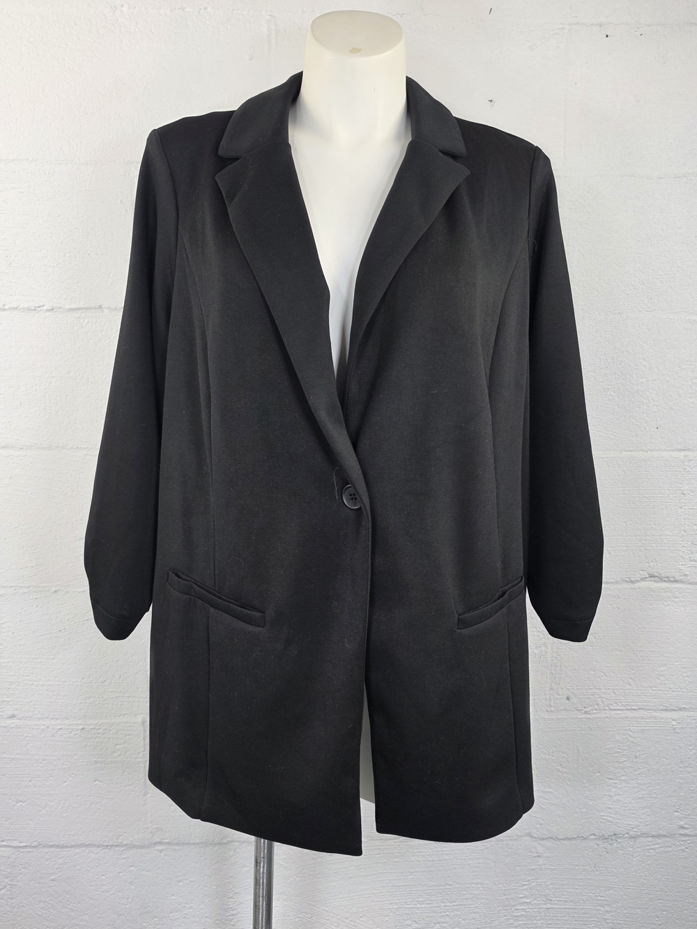 Torrid Studio Cupro Single Button Blazer
